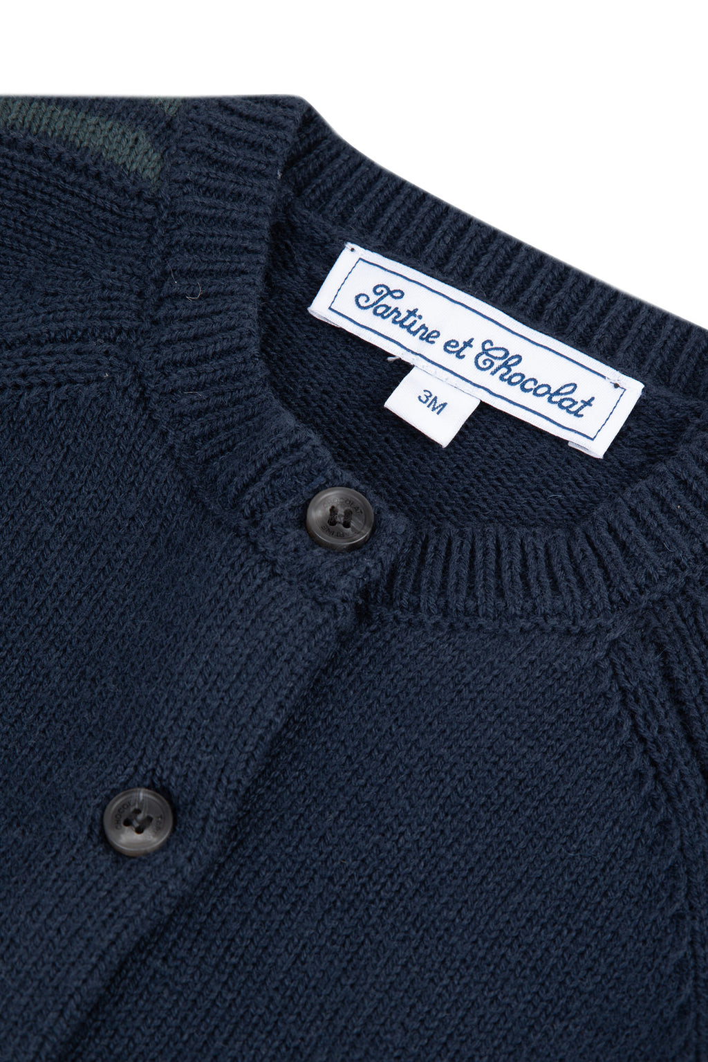 Cardigan - Navy knitting