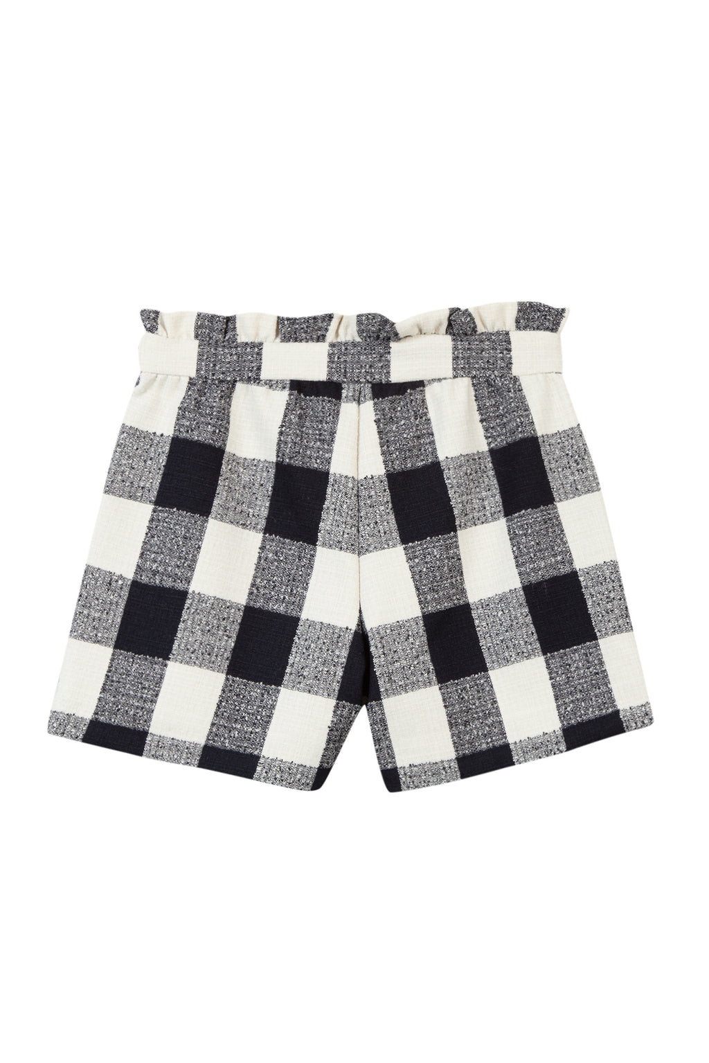 Short - Navy Check jacquard