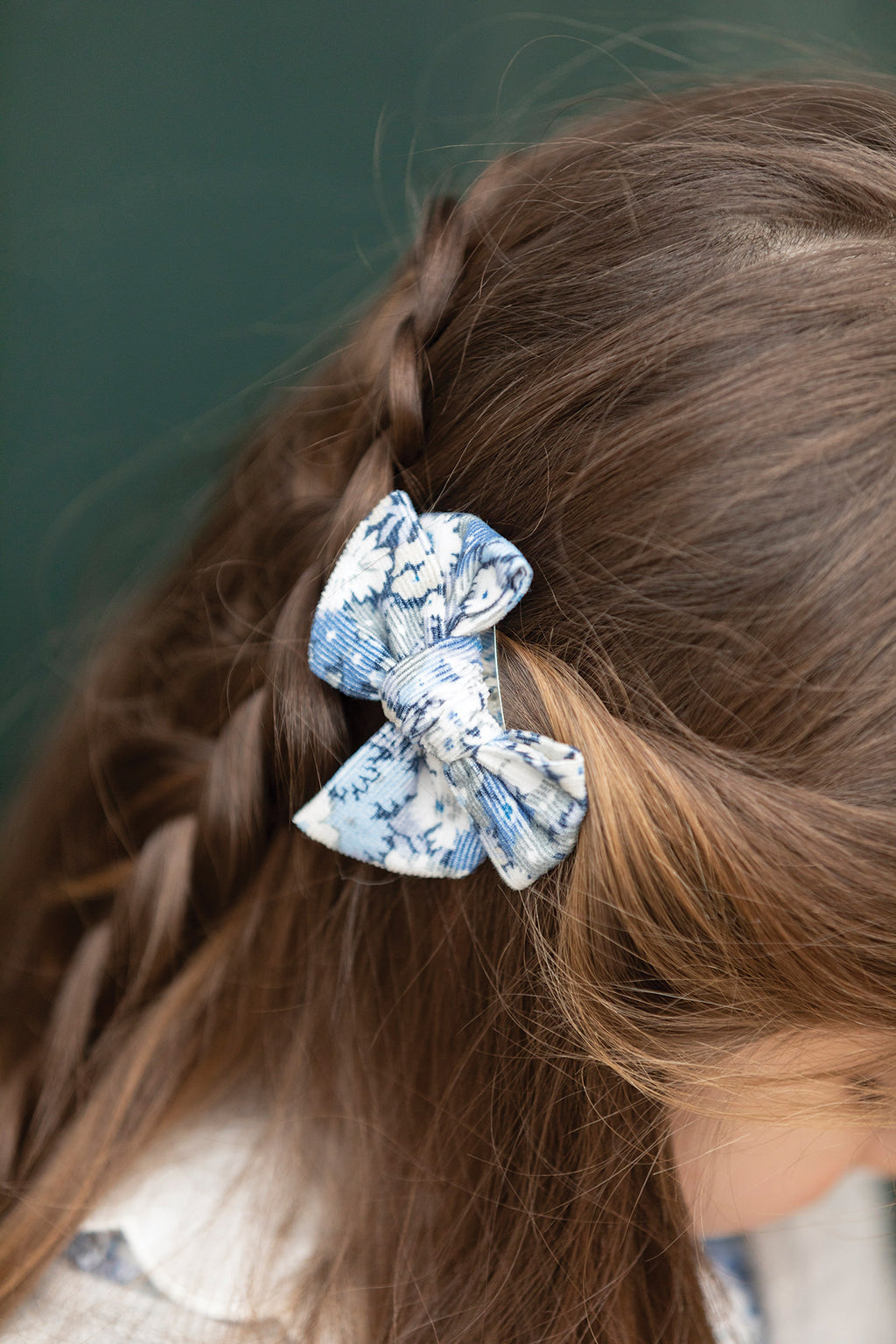 Hair slide - Blue Fabric Liberty